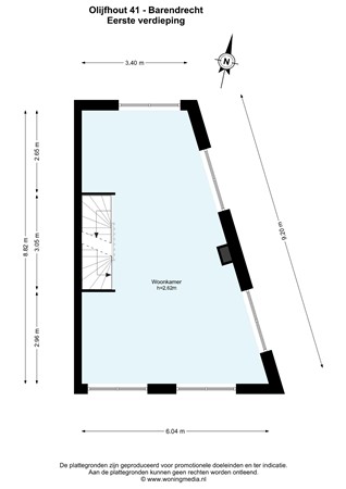 Floorplan - Olijfhout 41, 2994 HV Barendrecht